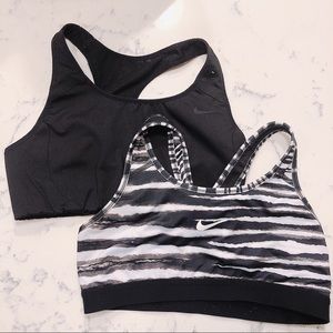 Nike Sport bra bundle black and white medium